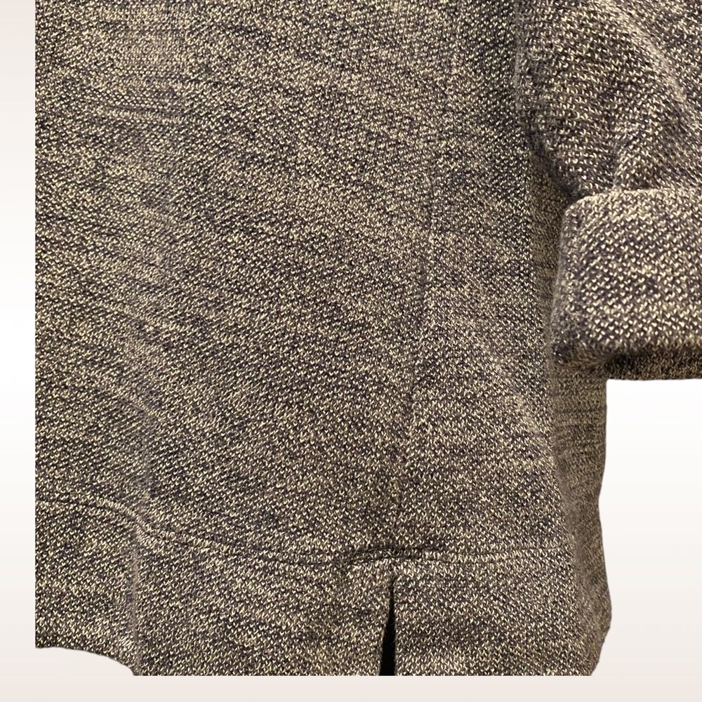Croft & Barrow Sweater XL Blue White Long Knit Crew Neck 3/4 Sleeves - Picture 10 of 11